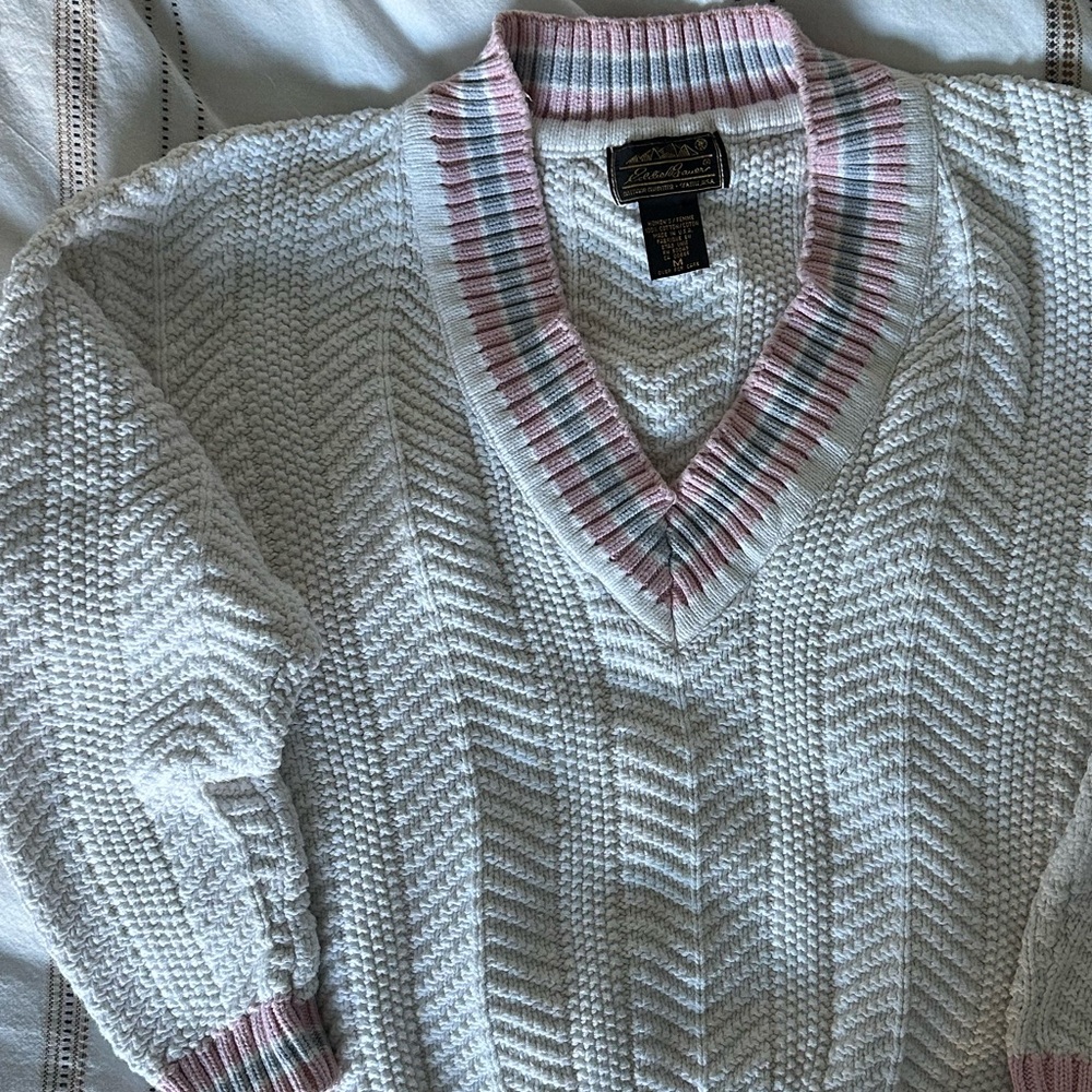 Adorable vintage Eddie Bauer preppy sweater